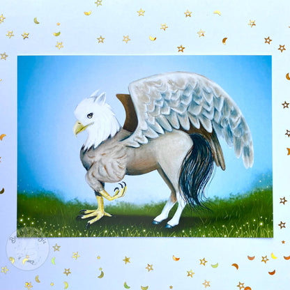 Mythical Creatures Majestic Hippogriff Art Print