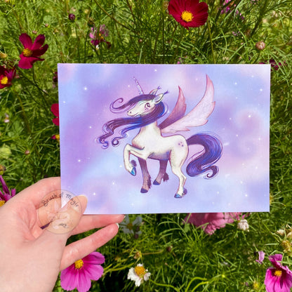 "Alicorn Horse Fly" Character Art Print