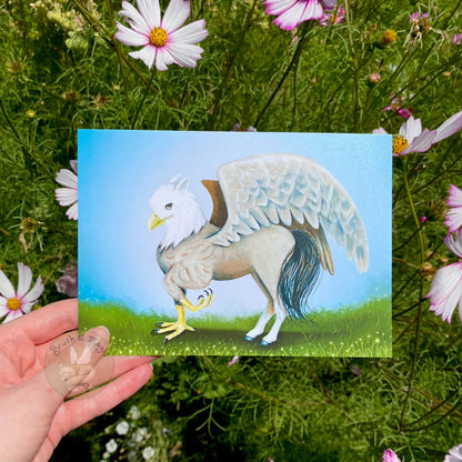 Mythical Creatures Majestic Hippogriff Art Print