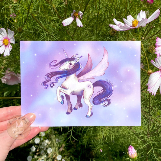 Brush of Magic Alicorn Character Art Print