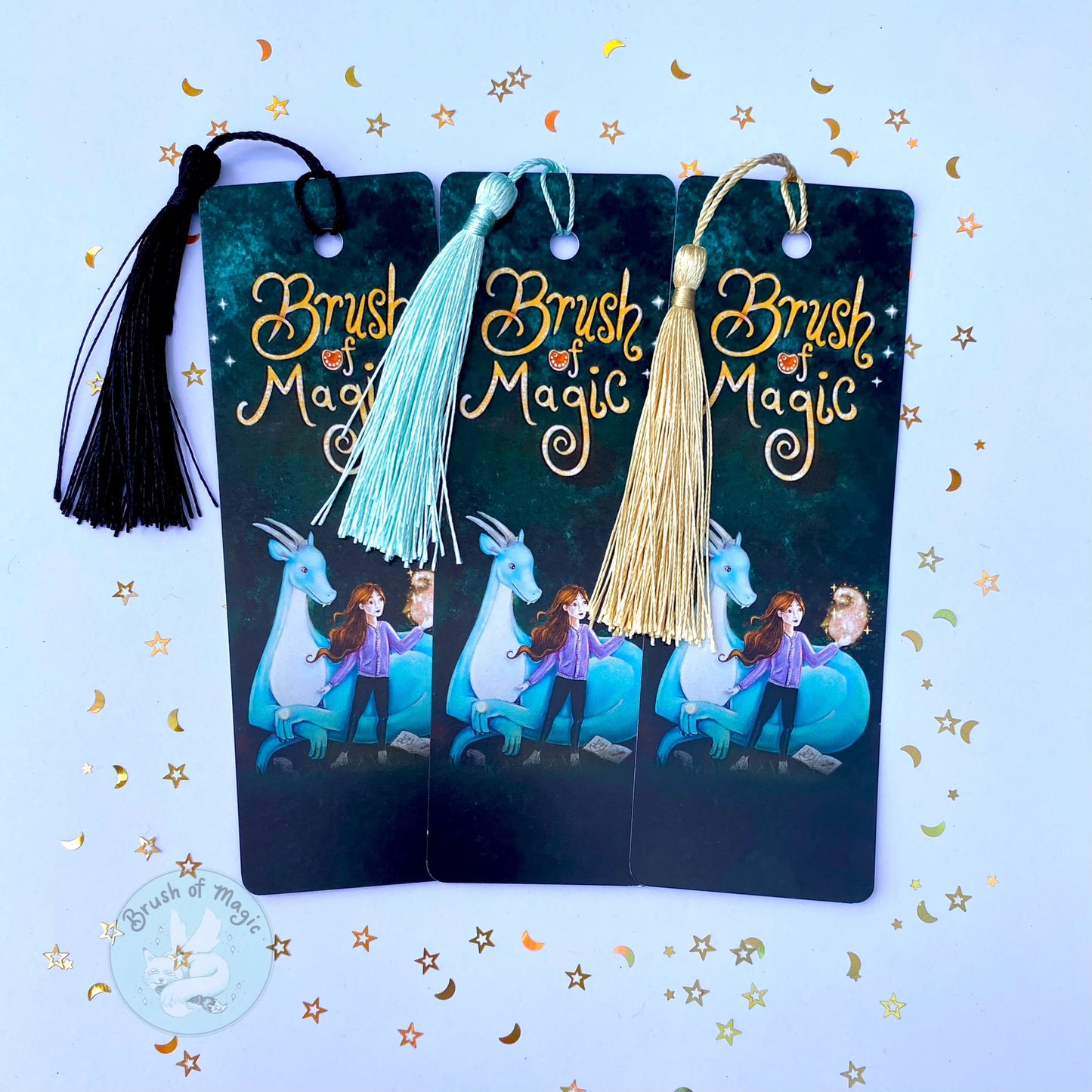 Brush of Magic Tassel Bookmark Front