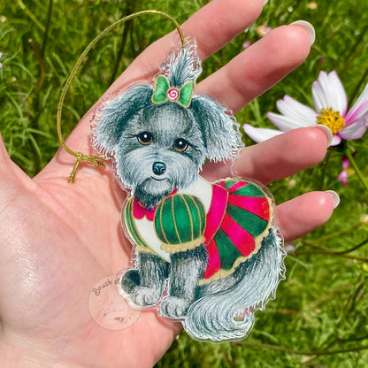 Christmas Puppy Christmas Tree Ornament