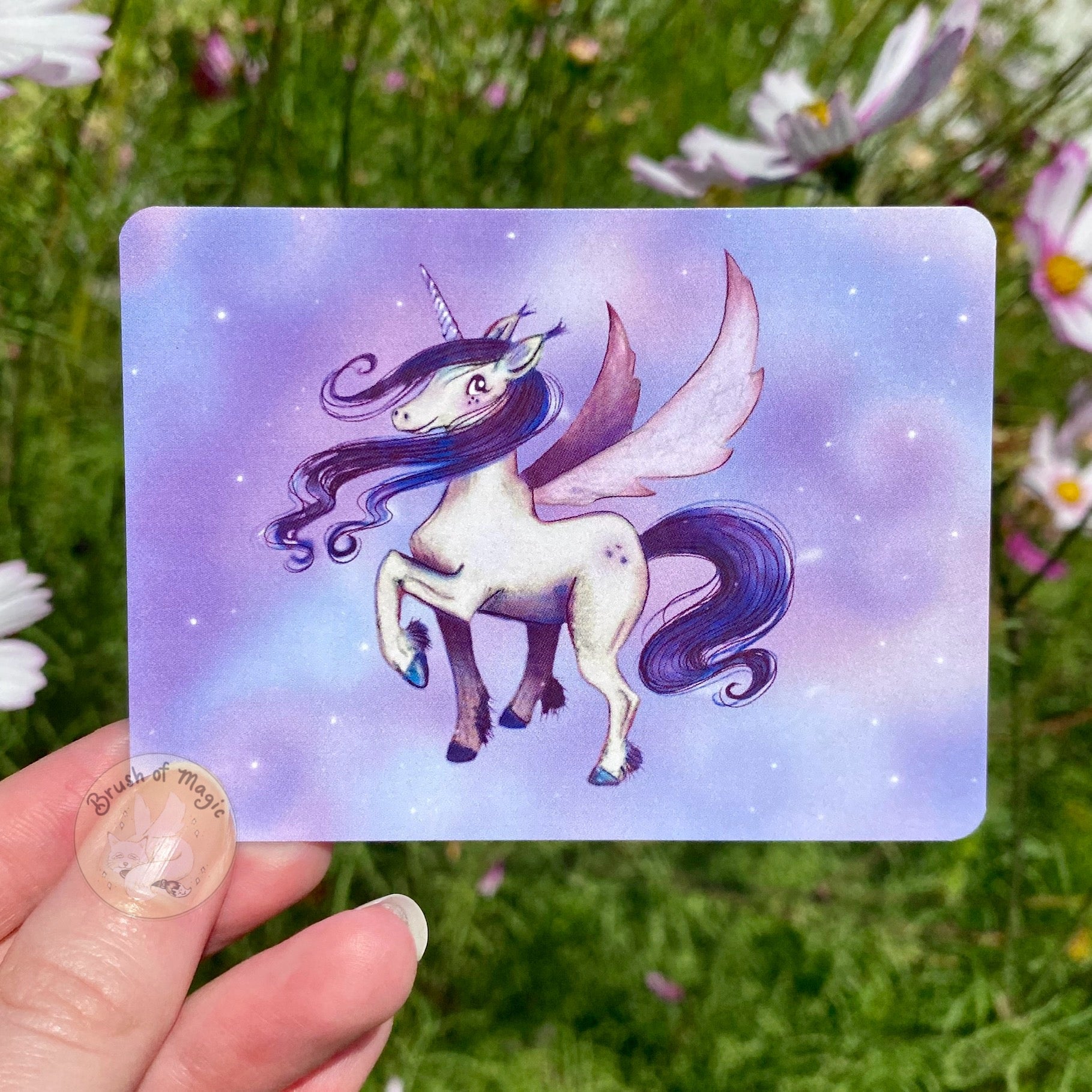 Brush of Magic Alicorn Character Art Print