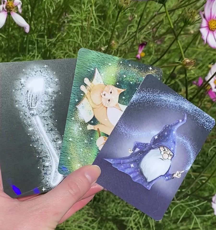 Video of Brush of Magic Holo trading cards